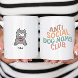 Mug-Anti Social Dogs Moms Club - Personalized Mug (11oz - 15oz)-White Mug-White-JackNRoy
