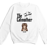 T-Shirt-The Catmother - Personalized Unisex T-Shirt for Cat Moms | Cat Lover Shirt | Cat Mom Gift-Unisex Sweatshirt-White-JackNRoy
