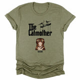 T-Shirt-The Catmother - Personalized Unisex T-Shirt for Cat Moms | Cat Lover Shirt | Cat Mom Gift-Unisex T-Shirt-Heather Olive-JackNRoy