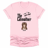 T-Shirt-The Catmother - Personalized Unisex T-Shirt for Cat Moms | Cat Lover Shirt | Cat Mom Gift-Unisex T-Shirt-Pink-JackNRoy