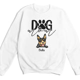 T-Shirt-Dog Mom - Personalized Unisex T-Shirt for Dog Moms | Dog Lover Shirt | Dog Mom Gift-Unisex Sweatshirt-White-JackNRoy