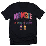 Sweatshirt-Mombie, Like a Zombie, But With Kids - Personalized Unisex Sweatshirt for Halloween | Mom Sweatshirt | Halloween Gift-Unisex T-Shirt-Black-JackNRoy