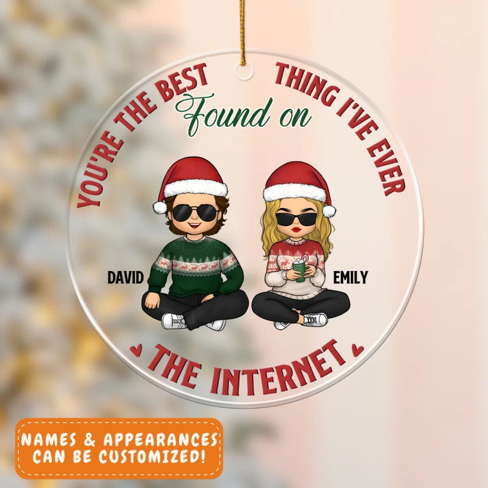 Acrylic Ornament-Best Thing on Internet - Personalized Acrylic Ornament | Gift for Couples-JackNRoy