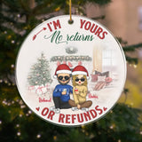 Acrylic Ornament-I'm Yours - Personalized Acrylic Ornament | Couples Gift | Christmas Ornament for Couples-Acrylic Ornament-Clear Acrylic-JackNRoy
