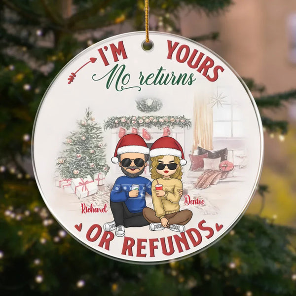 Acrylic Ornament-I'm Yours - Personalized Acrylic Ornament | Couples Gift | Christmas Ornament for Couples-Acrylic Ornament-Clear Acrylic-JackNRoy