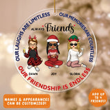 Acrylic Ornament-Always Friends - Personalized Acrylic Ornament | Gift for Friends | Besties Christmas Gift-JackNRoy