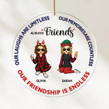 Acrylic Ornament-Always Friends - Personalized Acrylic Ornament | Gift for Friends | Besties Christmas Gift-Acrylic Ornament-Clear Acrylic-JackNRoy