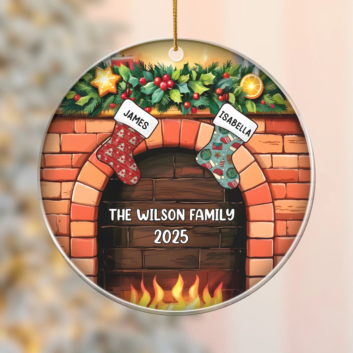 Acrylic Ornament-Christmas Family - Personalized Acrylic Ornament | Family Gift | Christmas Decor-Acrylic Ornament-Clear Acrylic-JackNRoy