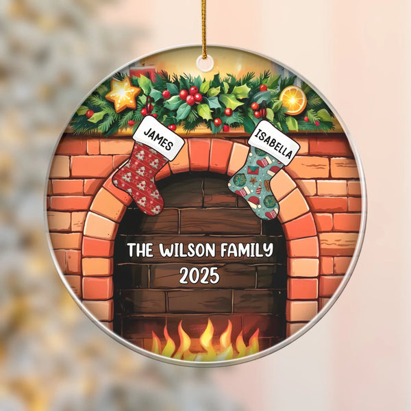 Acrylic Ornament-Christmas Family - Personalized Acrylic Ornament | Family Gift | Christmas Decor-Acrylic Ornament-Clear Acrylic-JackNRoy