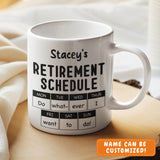 Mug-Retirement Schedule - Personalized Mug | Retirement Gift-JackNRoy