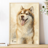 Poster-Pet Art Portrait - Personalized Poster | Gift for Pet Lovers | Upload Your Photo-Poster-Matte-JackNRoy