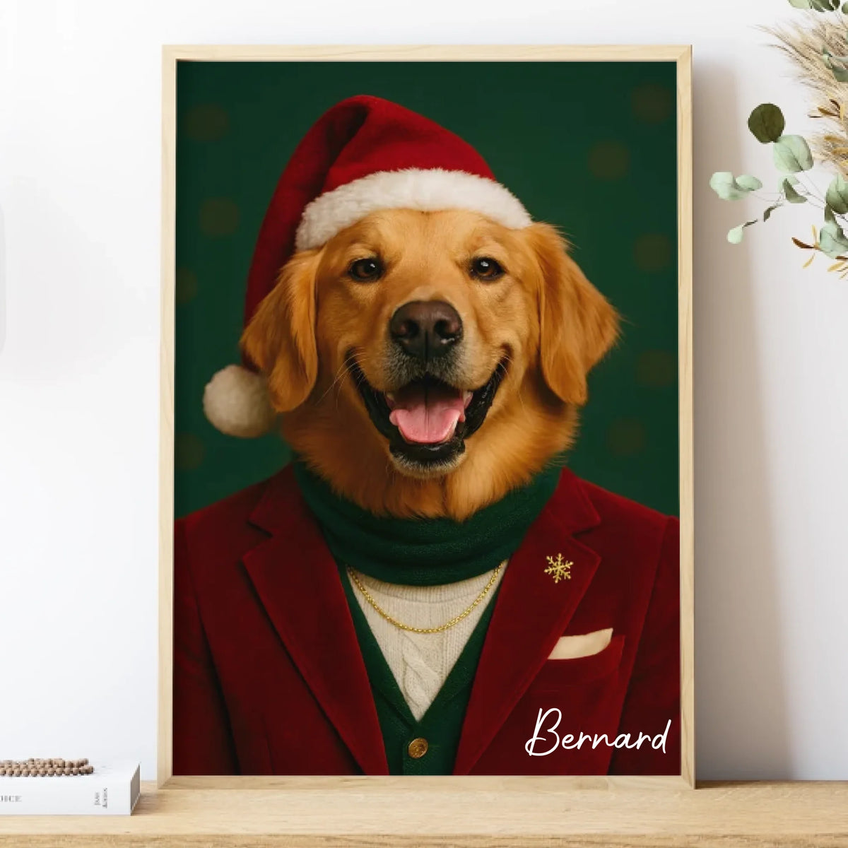 Poster-Custom Christmas Pet Outfit - Personalized Poster | Upload Your Photo | Pet Transformation-Poster-Matte-JackNRoy