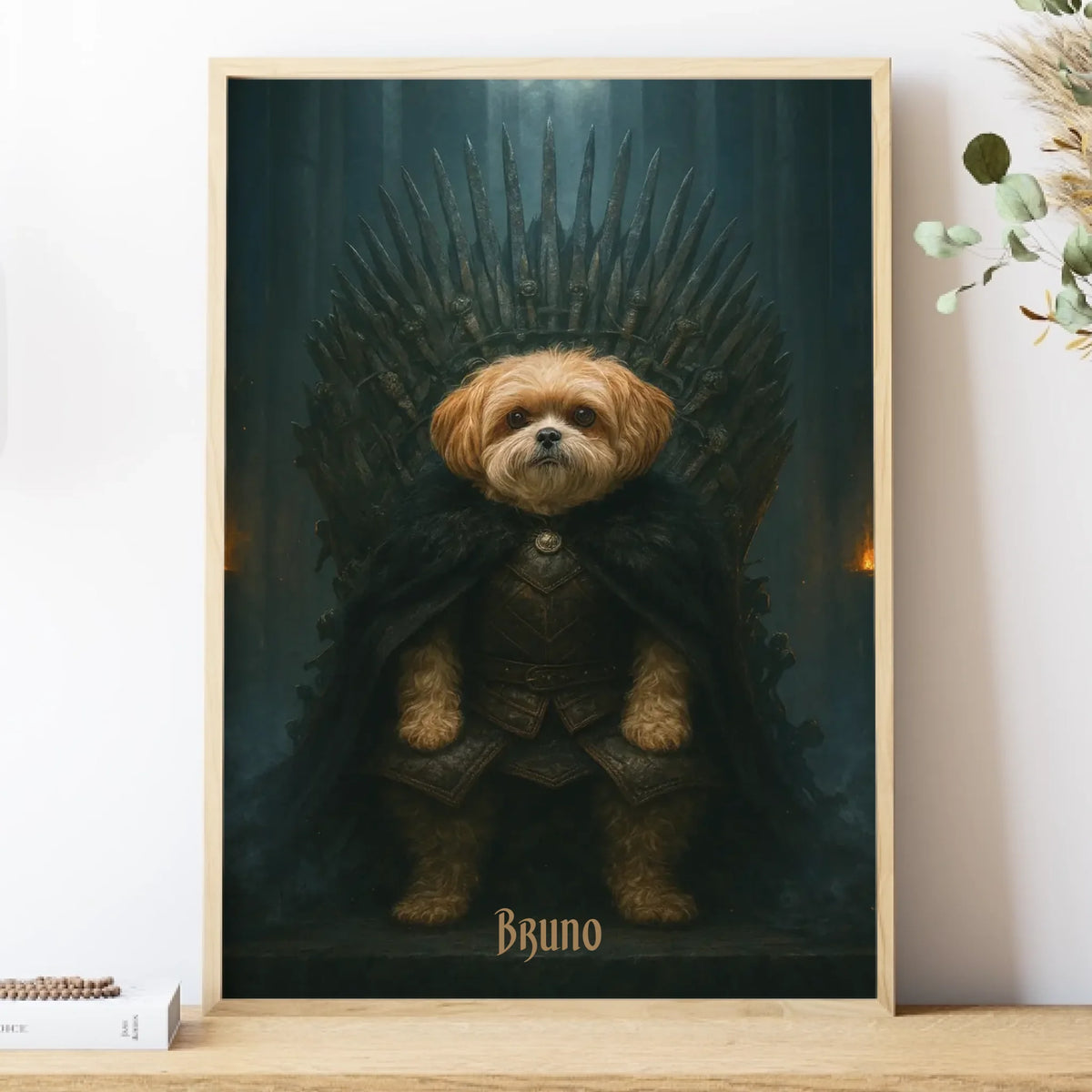 Poster-Custom Royal Throne Pet Outfit - Personalized Poster | Upload Your Photo | Pet Transformation-Poster-Matte-JackNRoy