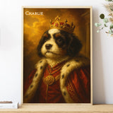 Poster-Custom Royal King Pet Outfit - Personalized Poster | Upload Your Photo | Pet Transformation-Poster-Matte-JackNRoy