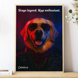 Poster-Custom Rockstar Pet Outfit - Personalized Poster | Upload Your Photo | Pet Transformation-Poster-Matte-JackNRoy