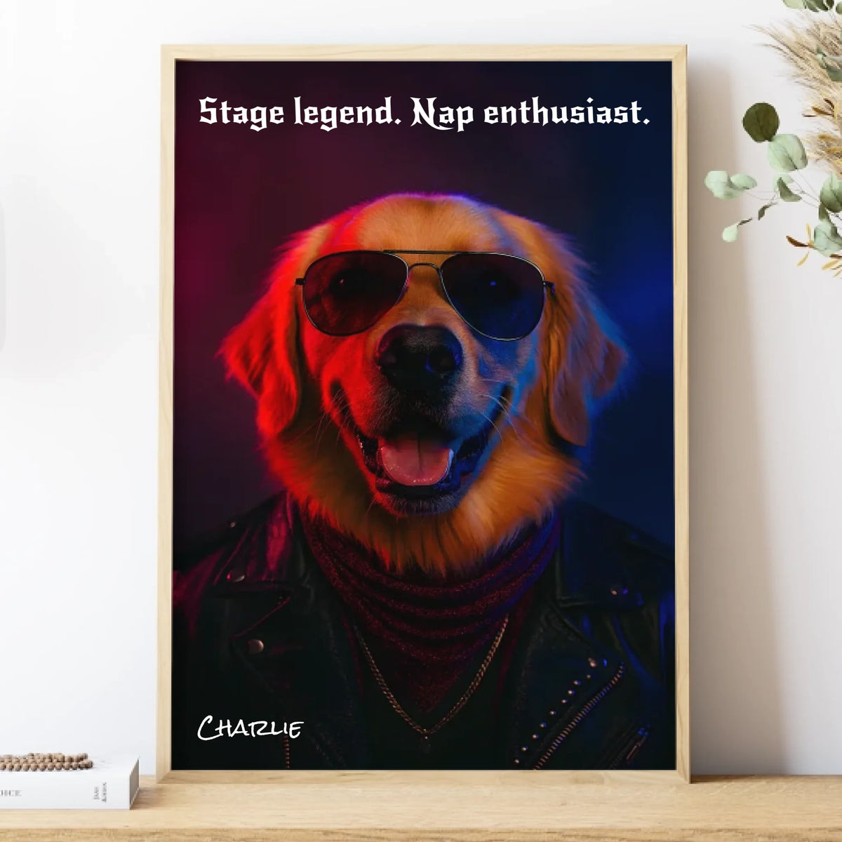 Poster-Custom Rockstar Pet Outfit - Personalized Poster | Upload Your Photo | Pet Transformation-Poster-Matte-JackNRoy