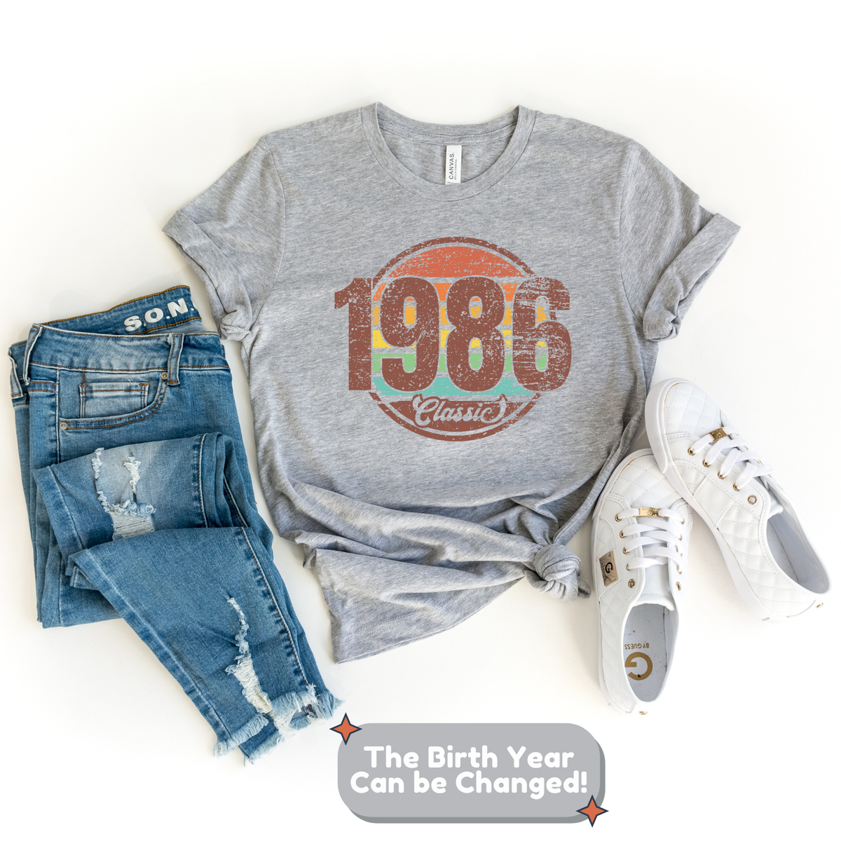 T-Shirt-Classic Custom Birthday T-Shirt (Customize Your Year)-Jack N Roy
