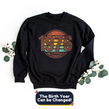 Sweatshirt-Classic Custom Birthday Sweatshirt (Customize Your Year)-S-Black-Jack N Roy