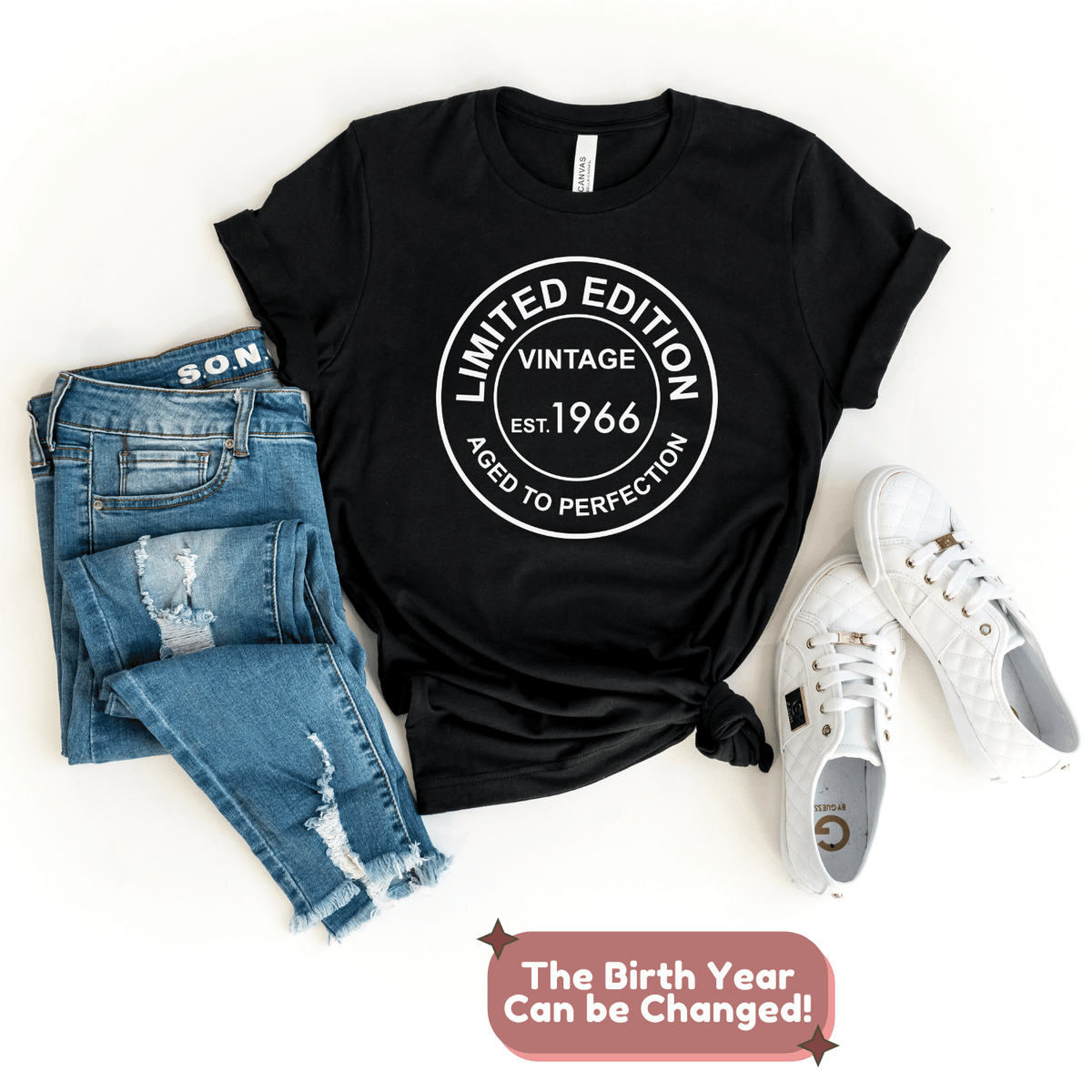 T-Shirt-Limited Edition Custom Birthday T-Shirt (Customize Your Year)-Jack N Roy