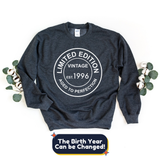 Sweatshirt-Limited Edition Custom Birthday Sweatshirt (Customize Your Year)-S-Dark Grey-Jack N Roy
