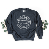 Sweatshirt-Limited Edition Custom Birthday Sweatshirt (Customize Your Year)-S-Dark Grey-Jack N Roy