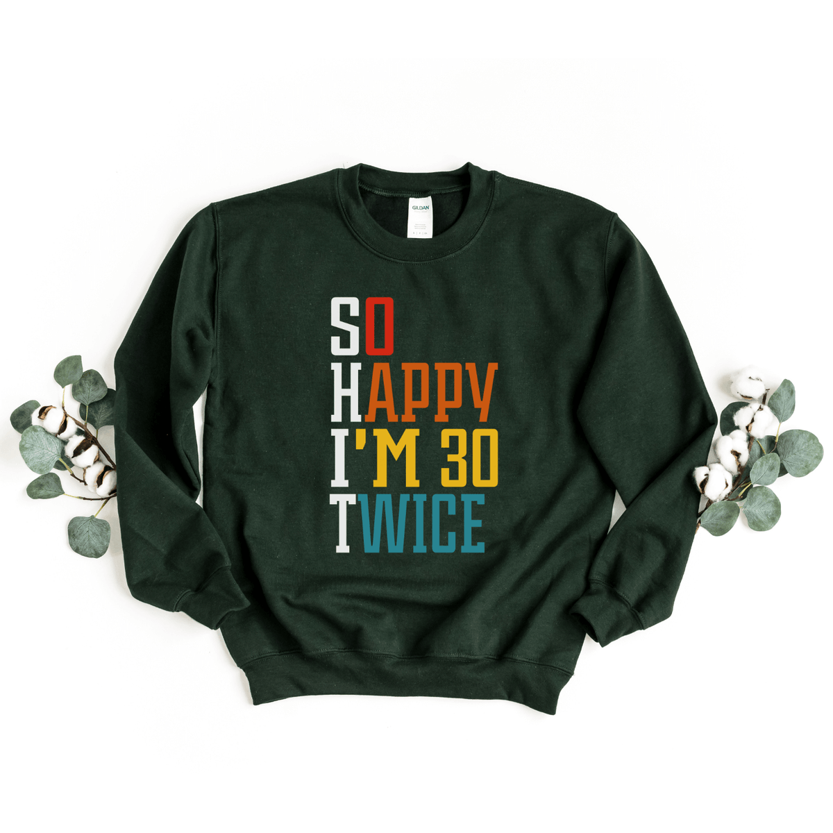 Sweatshirt-S.H.I.T. I'm 60 Sweatshirt-S-Forest-Jack N Roy