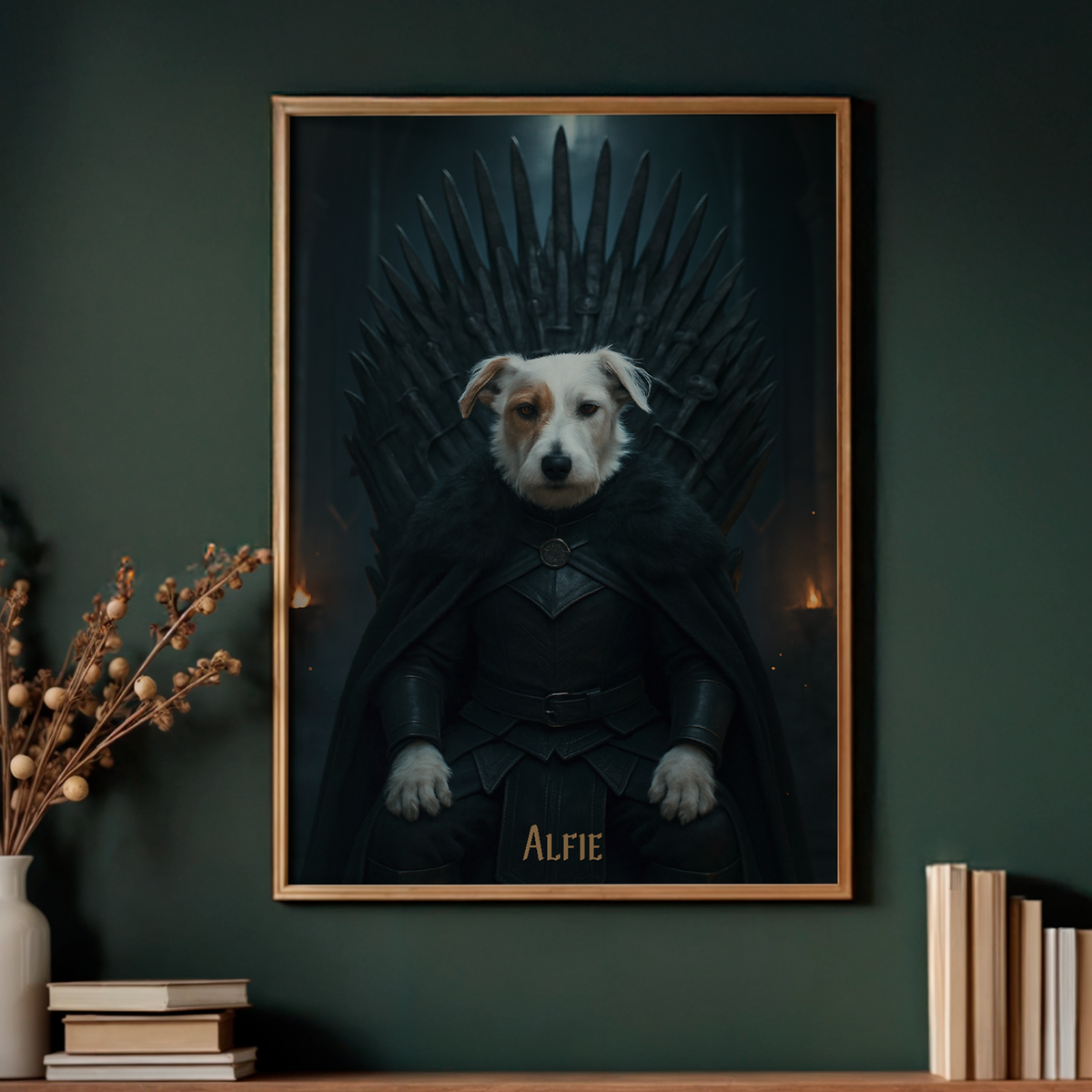 Poster-Custom Royal Throne Pet Outfit - Personalized Poster | Upload Your Photo | Pet Transformation-JackNRoy