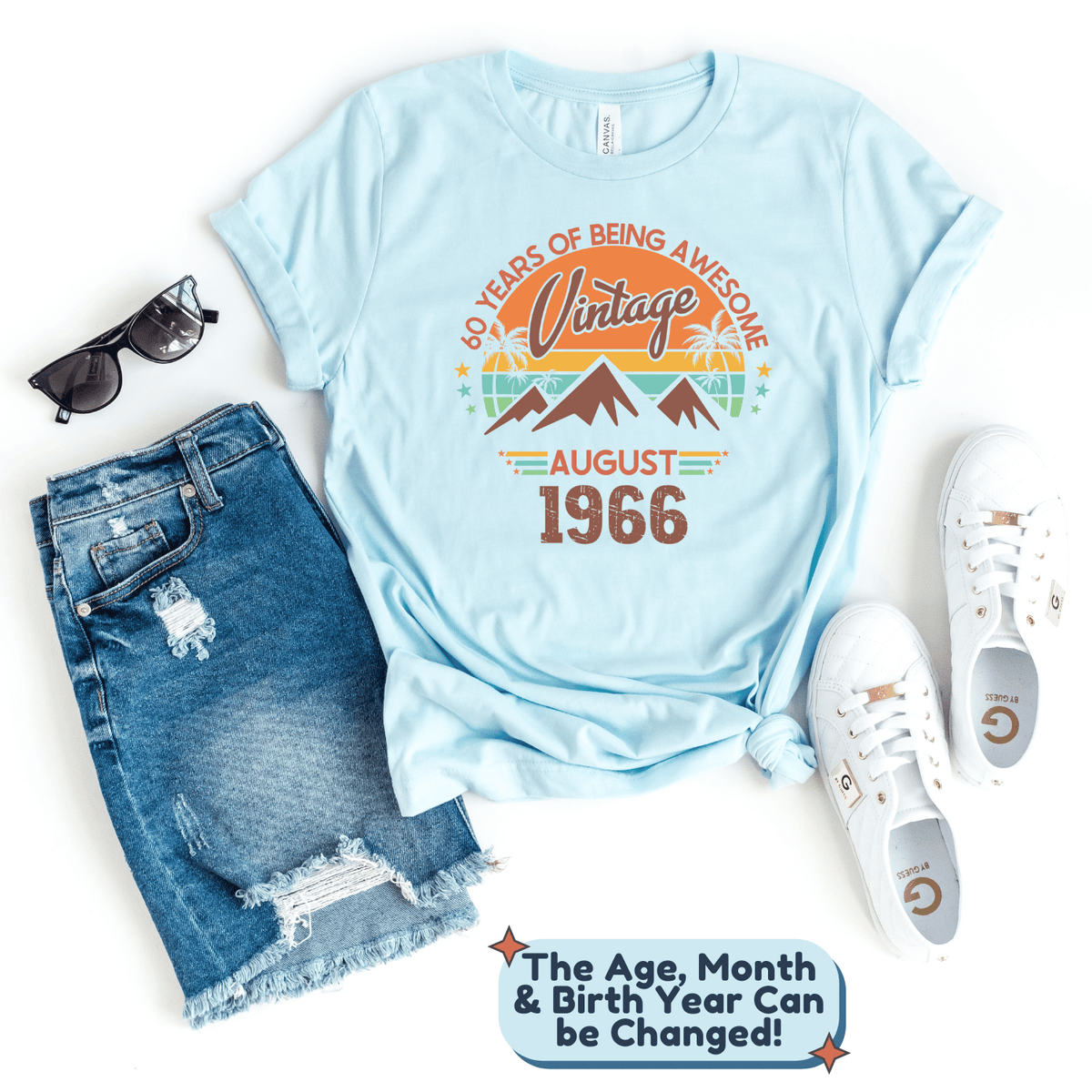 T-Shirt-Years of Being Awesome - Personalized Birthday T-Shirt-JackNRoy