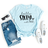T-Shirt-Hello Sixty (EST) - Personalized Unisex T-Shirt-JackNRoy