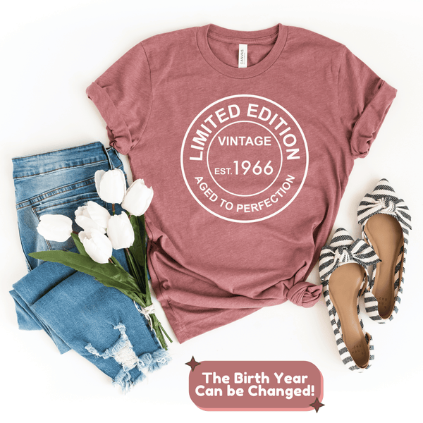 T-Shirt-Limited Edition Custom Birthday T-Shirt (Customize Your Year)-Jack N Roy