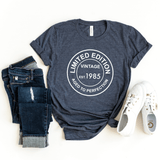 T-Shirt-Limited Edition Custom Birthday T-Shirt (Customize Your Year)-S-Heather Navy-Jack N Roy