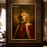 Poster-Custom Royal King Pet Outfit - Personalized Poster | Upload Your Photo | Pet Transformation-JackNRoy