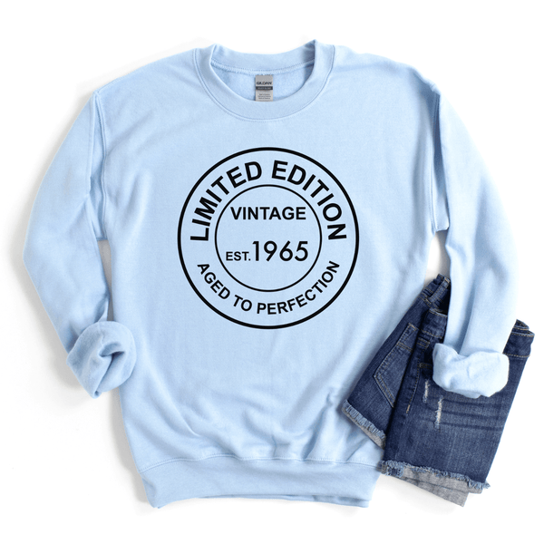 Sweatshirt-Limited Edition Custom Birthday Sweatshirt (Customize Your Year)-S-Light Blue-Jack N Roy