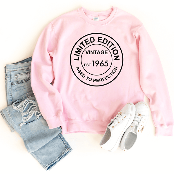 Sweatshirt-Limited Edition Custom Birthday Sweatshirt (Customize Your Year)-S-Pink-Jack N Roy