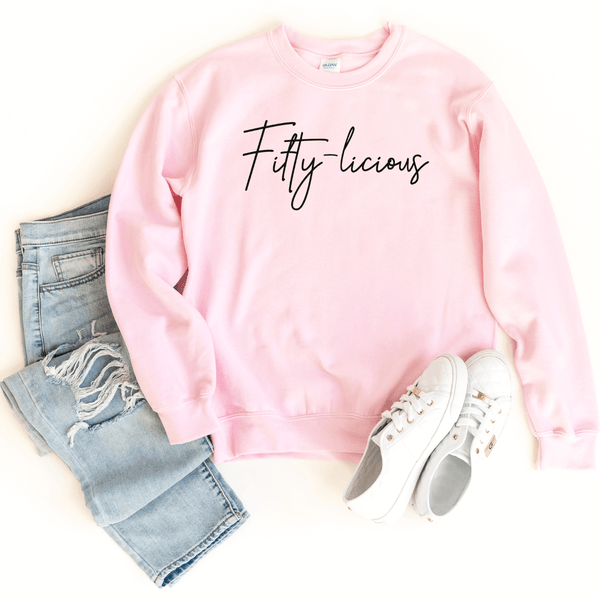 Sweatshirt-Fifty-licious Sweatshirt-S-Pink-Jack N Roy