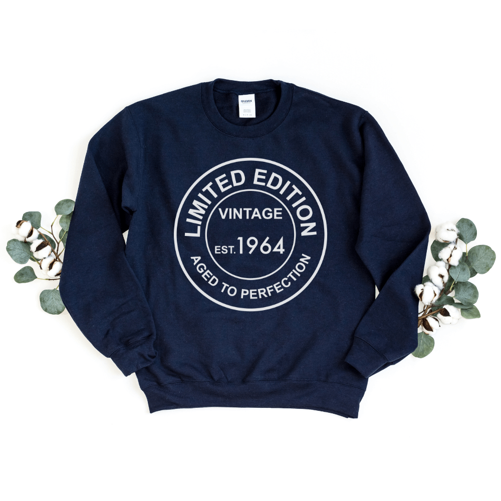 Sweatshirts-Limited Edition Custom Birthday Sweatshirt (Customize Your Year)-S-Navy-Jack N Roy