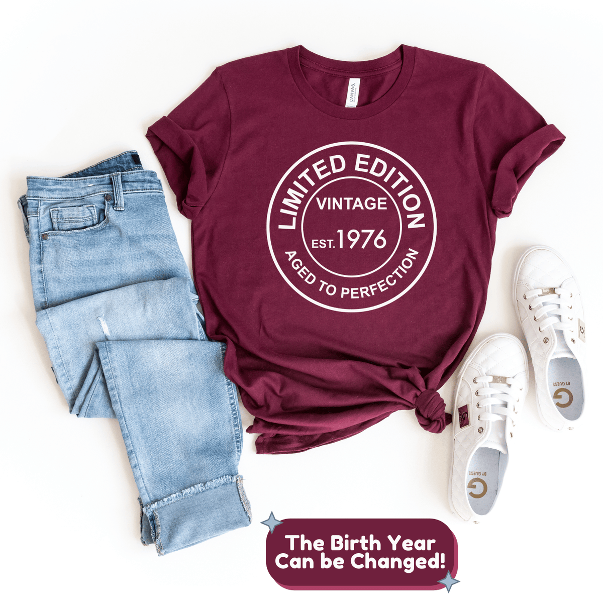 T-Shirt-Limited Edition Custom Birthday T-Shirt (Customize Your Year)-Jack N Roy