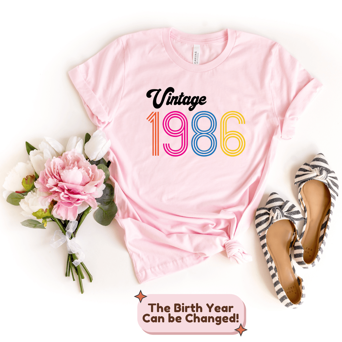 T-Shirt-Vintage Custom Birthday T-Shirt (Customize Your Year)-Jack N Roy