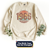 Sweatshirt-Classic Custom Birthday Sweatshirt (Customize Your Year)-S-Sand-Jack N Roy