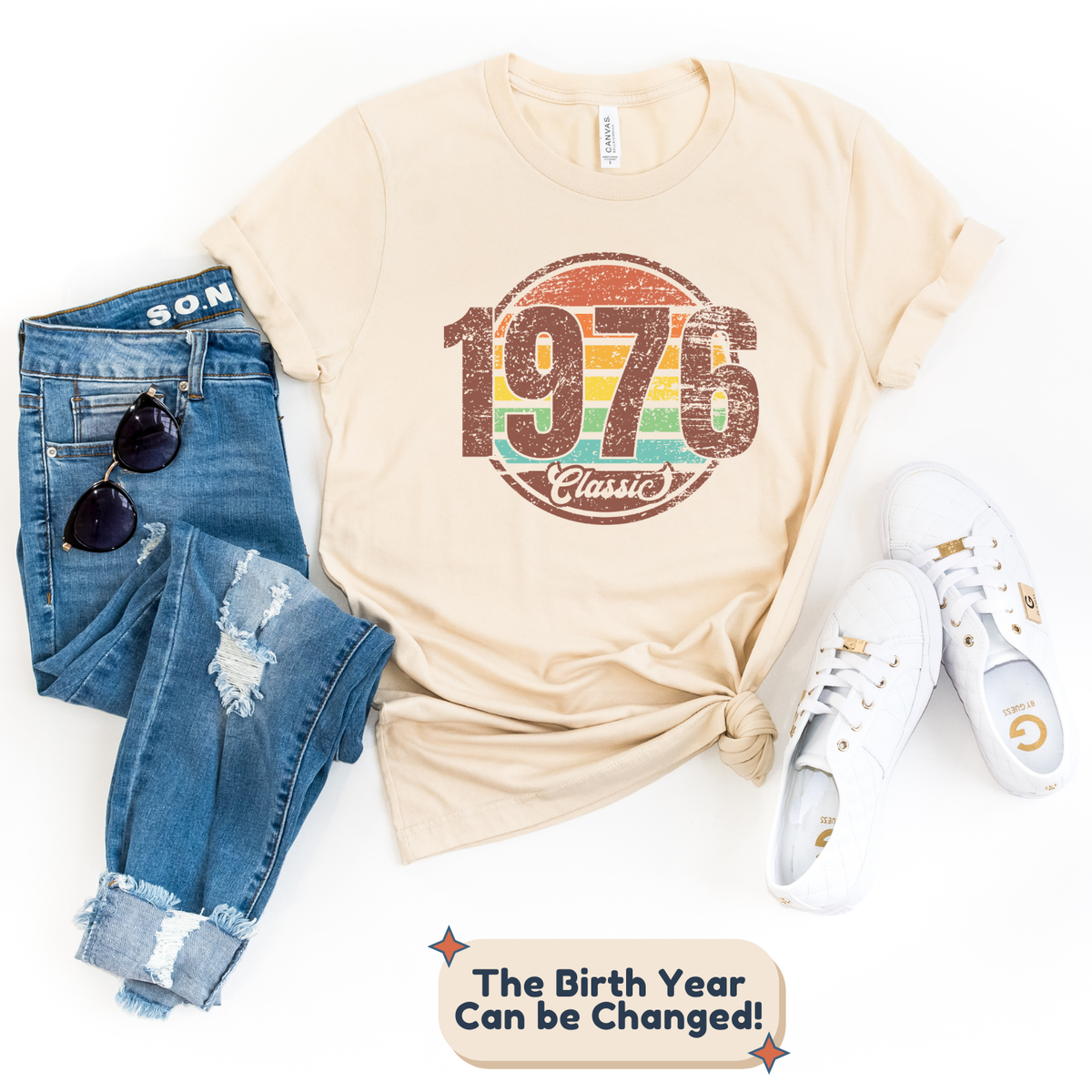 T-Shirt-Classic Custom Birthday T-Shirt (Customize Your Year)-Jack N Roy