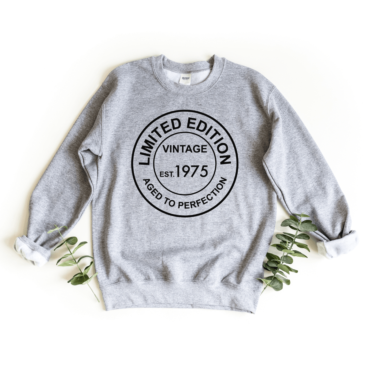 Sweatshirt-Limited Edition Custom Birthday Sweatshirt (Customize Your Year)-S-Sport Grey-Jack N Roy