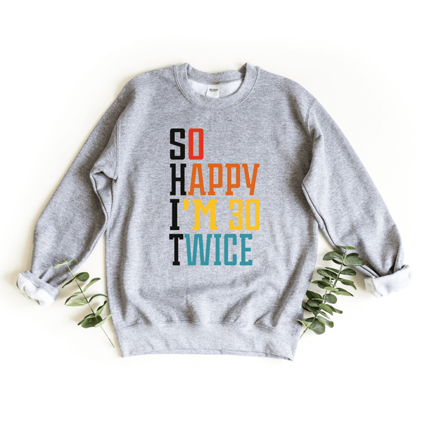 Sweatshirt-S.H.I.T. I'm 60 Sweatshirt-S-Sport Grey-Jack N Roy