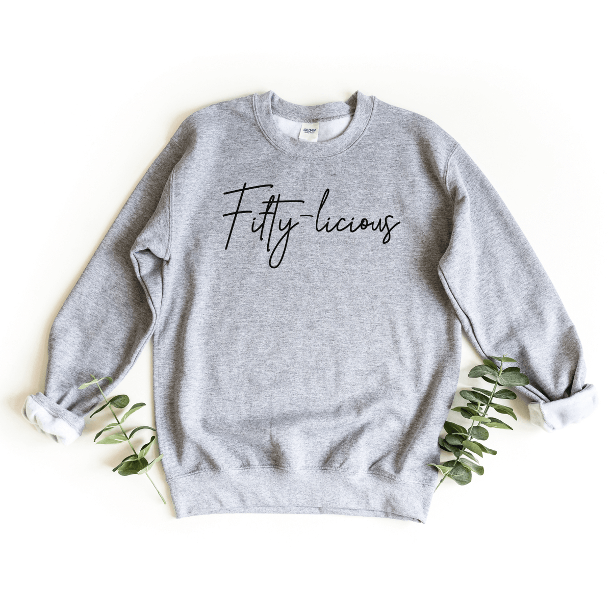 Sweatshirt-Fifty-licious Sweatshirt-S-Sport Grey-Jack N Roy