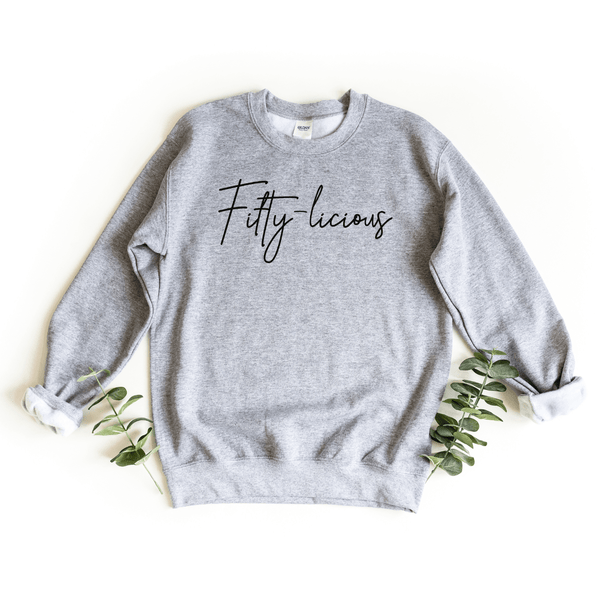 Sweatshirt-Fifty-licious Sweatshirt-S-Sport Grey-Jack N Roy