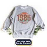 Sweatshirt-Classic Custom Birthday Sweatshirt (Customize Your Year)-S-Sport Grey-Jack N Roy