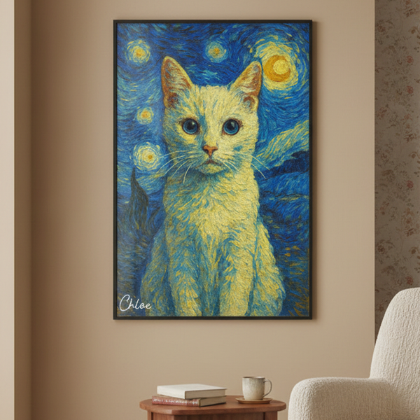 Pet Art Paint Portrait - Personalized Poster | Gift for Pet Lovers | Upload Your Photo