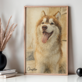 Poster-Pet Art Portrait - Personalized Poster | Gift for Pet Lovers | Upload Your Photo-JackNRoy
