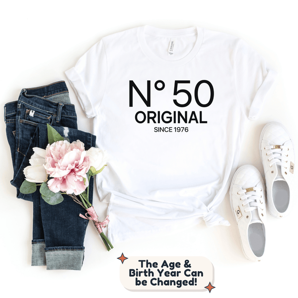 N° 50 (ANY AGE) - Custom Birthday T-Shirt