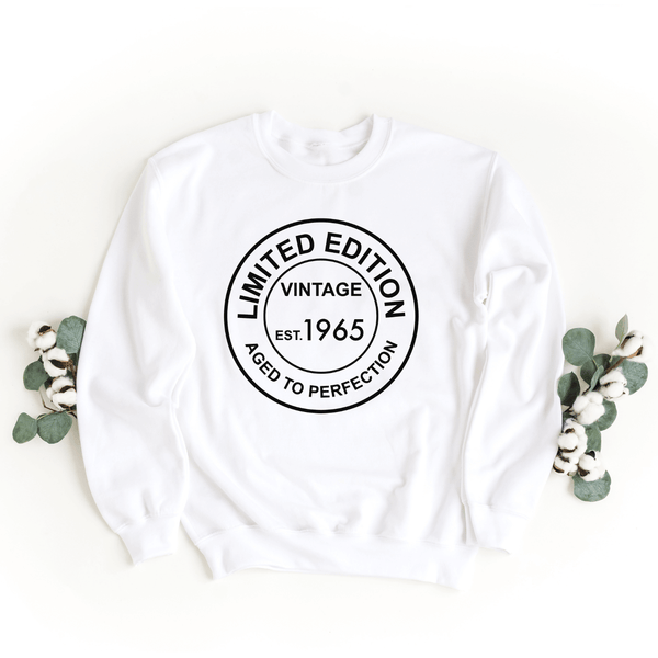 Sweatshirt-Limited Edition Custom Birthday Sweatshirt (Customize Your Year)-S-White-Jack N Roy