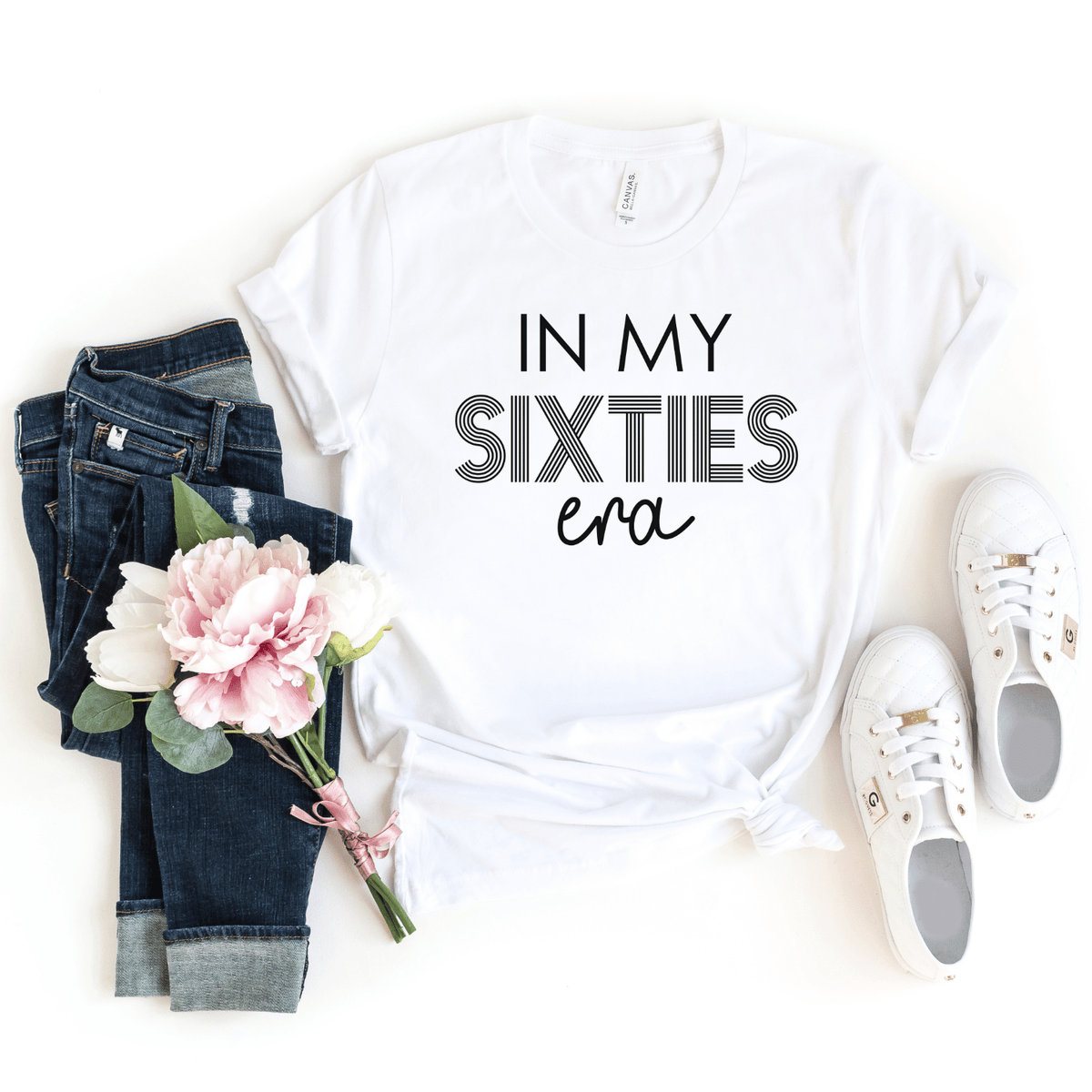 T-Shirt-Sixties Era T-Shirt-S-White-Jack N Roy